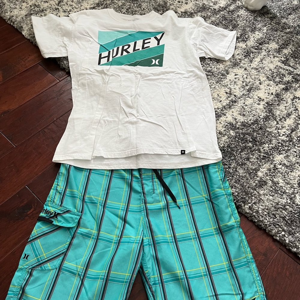 Hurley Black and White Boardshorts